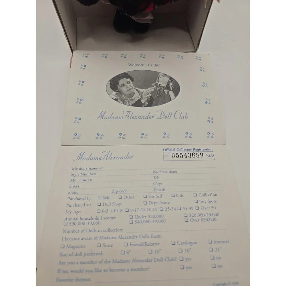 Miraculous 2002 Vintage Madame Alexander 8" Doll, Holiday Taffeta 34655, NIOB - Picture 4 of 8